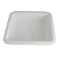 1 LAVABO RECTANGULAIRE BLANC 350X280X120MM SORTIE Ø25MM 90°