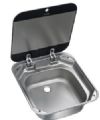 CUVE INOX SMEV 8006 420x440mm COUVERCLE VERRE*