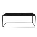 1 TABLE BASSE EN METAL FINITION EPOXY NOIRE 110X60X40