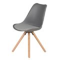 1 CHAISE GRISE CROSS SCANDINAVE GRISE L54 X P49 X H83