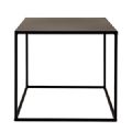 1 BOUT DE CANAPE EN METAL COLORIS NOIR L40 X P40 X H35