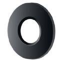 1 COLLERETTE MAGNETIQUE RONDE DIAM88 EP.4MM COL. NOIR MAT