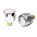 1 LOT DE 2 TETES DE ROBINET LAITON FINIT CHROME RACCORD 1/2"
