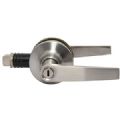 1 POIGNEE DE PORTE CPLT AVC VERROU NICKEL SATINE LOQUET 22MM