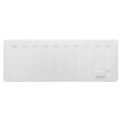 1 GRILLE D'AERATION BLANCHE EN PLASTIQUE 229X89MM