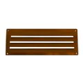 1 GRILLE D'AERATION MARRON EN PLASTIQUE 240X90MM