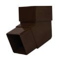 1 COUDE POUR DESCENTE DE GOUTTIERE SQUARE LINE MARRON 112°