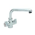 1 ROBINET MELANGEUR CUISINE MONOBLOC CHROME BEC ORIENTABLE