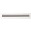 1 GRILLE PLAST RECTANG AVEC MOUSTIQUAIRE 340X140 BLANCHE