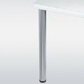 1 PIED DE TABLE REGLABLE GRIS METAL DIAM. 60MM